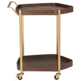 Stela Bar Cart, Walnut