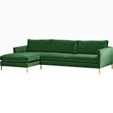 Stella Sectional, Vance Emerald