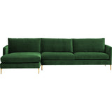 Stella Sectional, Vance Emerald