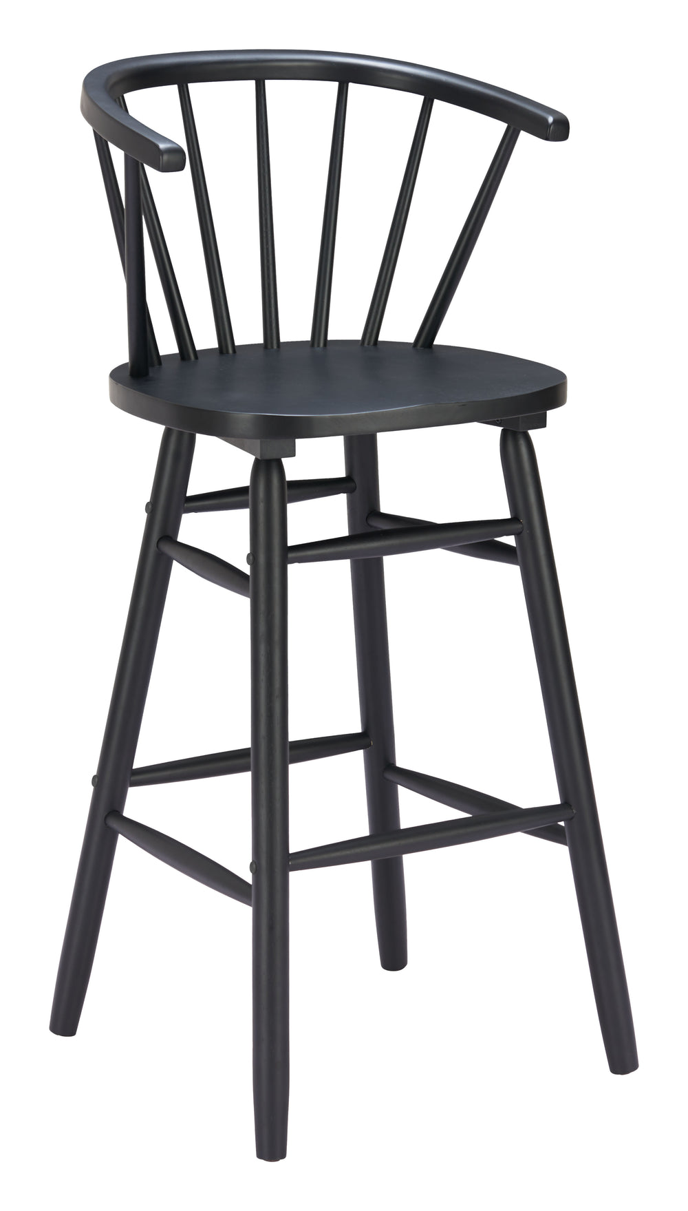 Stenger Barstool & Counter Stool, Black