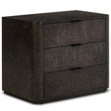 Stenson 3 Drawer Nightstand, Dark Tamo by Four Hands-Furniture - Bedroom-High Fashion Home