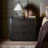 Stenson 3 Drawer Nightstand, Dark Tamo by Four Hands-Furniture - Bedroom-High Fashion Home