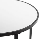 Stephano End Table, Satin Black-Furniture - Accent Tables-High Fashion Home