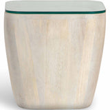 Stepwell Side Table, Whitewash