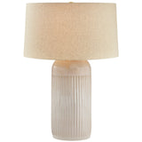 Steven Point Table Lamp, Aged brass/Ceramic Oyster White