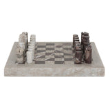 Stone Chess Set, Antique White Marble by Four Hands-Accessories-High Fashion Home