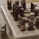 Stone Chess Set, Antique White Marble by Four Hands-Accessories-High Fashion Home