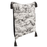 Stonework Pillow, Charcoal-Accessories-High Fashion Home