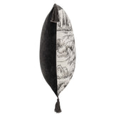 Stonework Pillow, Charcoal-Accessories-High Fashion Home