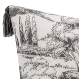 Stonework Pillow, Charcoal-Accessories-High Fashion Home