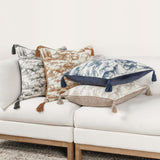 Stonework Pillow, Charcoal-Accessories-High Fashion Home