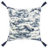 Stonework Pillow, Denim Blue-Accessories-High Fashion Home
