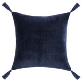 Stonework Pillow, Denim Blue-Accessories-High Fashion Home