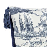 Stonework Pillow, Denim Blue-Accessories-High Fashion Home