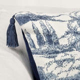 Stonework Pillow, Denim Blue-Accessories-High Fashion Home