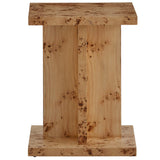 Stowe End Table, Toasted Burl-Furniture - Accent Tables-High Fashion Home