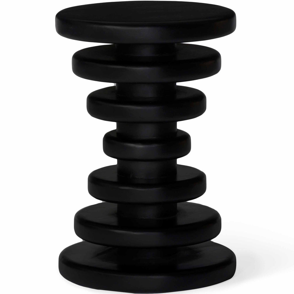 Strata Drink Table, Charcoal