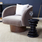 Strata Drink Table, Charcoal
