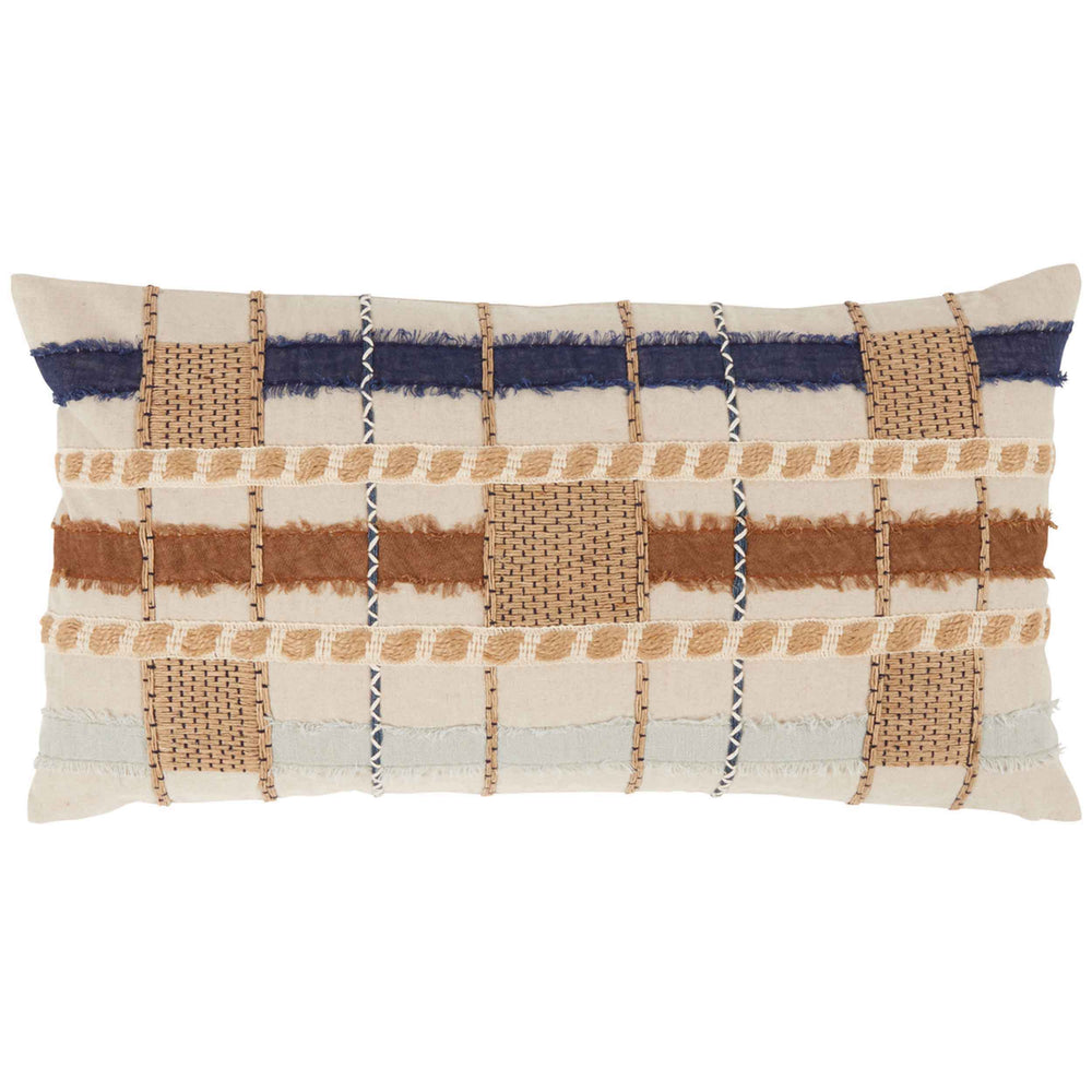 Stratton Lumbar Pillow, Blue Multi