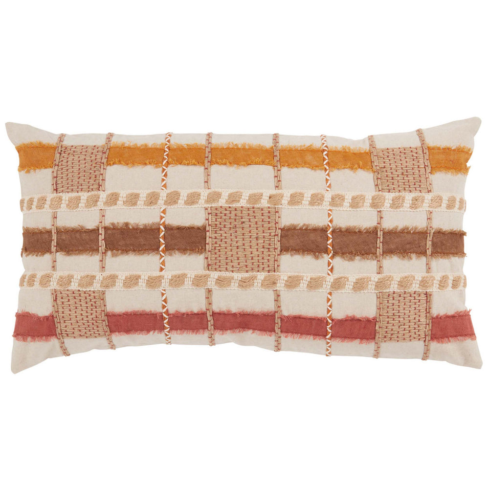 Stratton Lumbar Pillow, Clay Multi