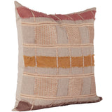 Stratton Pillow, Natural/Clay Multi