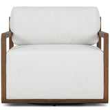 Stroud Outdoor Swivel Chair, Alessi Linen by Four Hands