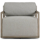 Stroud Outdoor Swivel Chair, Hayes Fog by Four Hands