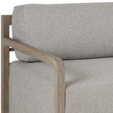 Stroud Outdoor Swivel Chair, Hayes Fog by Four Hands