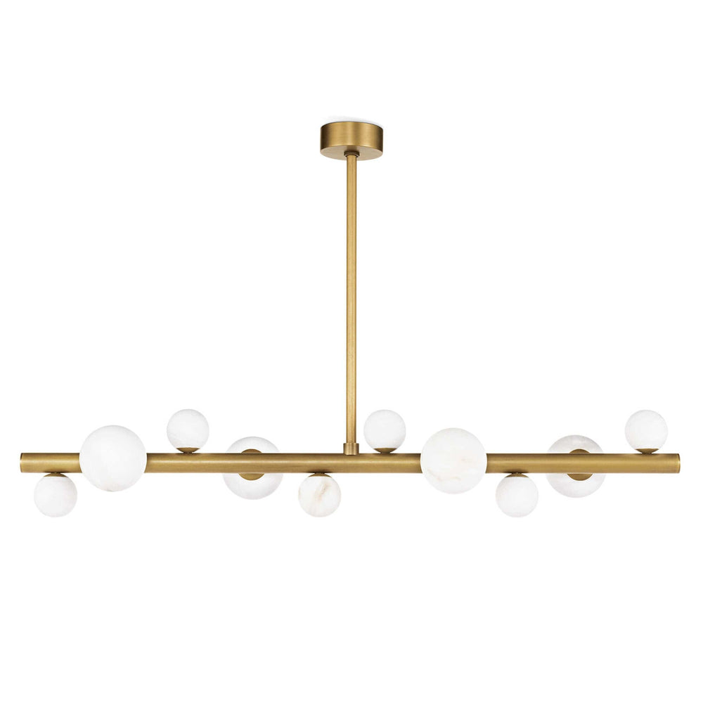 Styx Chandelier, Natural Brass-Accessories-High Fashion Home
