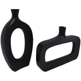 Suki Vases, Black-Accessories-High Fashion Home