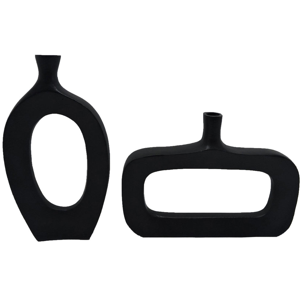 Suki Vases, Black-Accessories-High Fashion Home