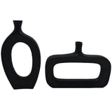 Suki Vases, Black-Accessories-High Fashion Home