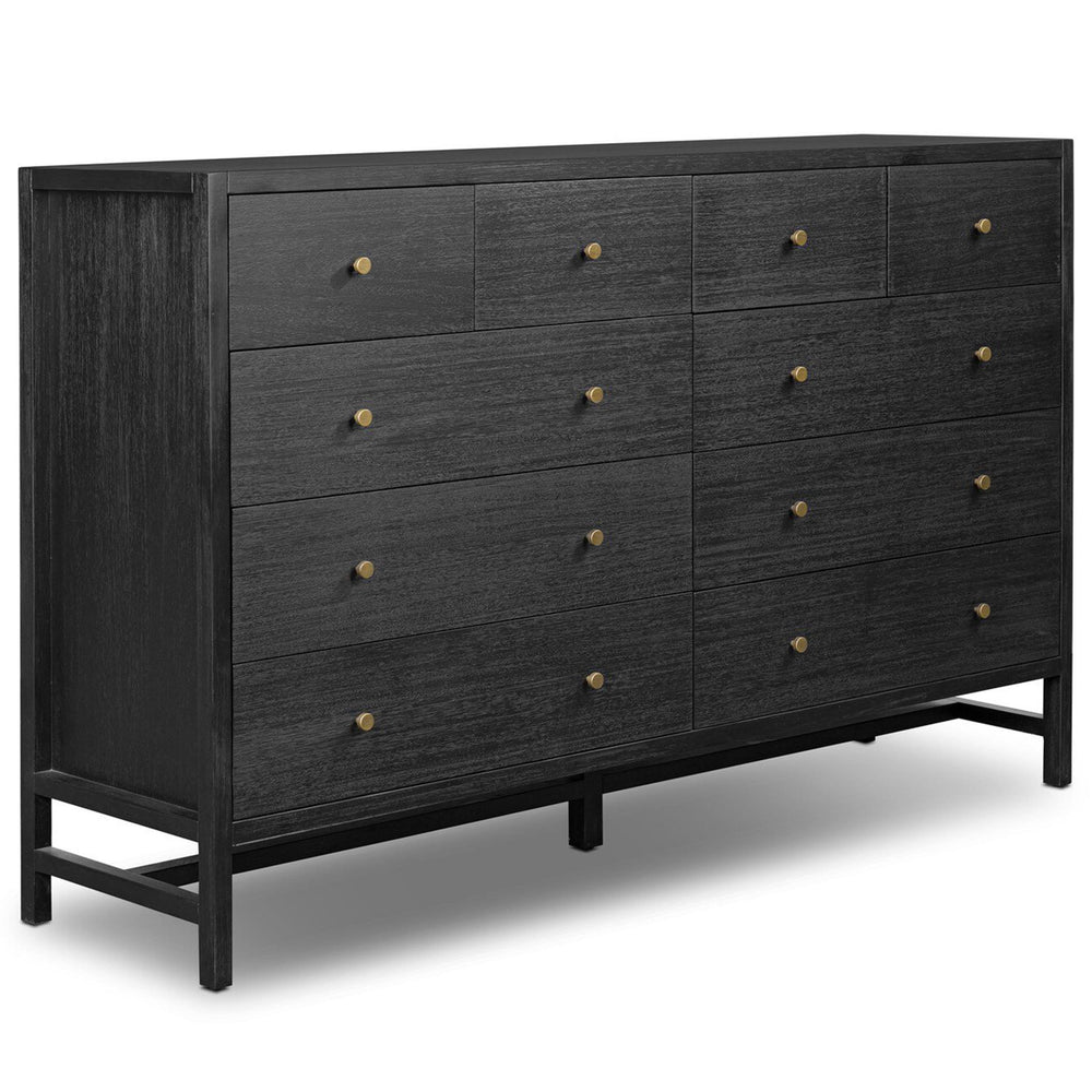 Sullivan 10 Drawer Dresser, Black by Four Hands
