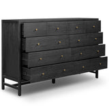 Sullivan 10 Drawer Dresser, Black by Four Hands
