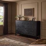 Sullivan 10 Drawer Dresser, Black by Four Hands