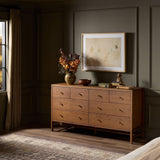 Sullivan 8 Drawer Dresser, Saddle Tan by Four Hands-Furniture - Bedroom-High Fashion Home