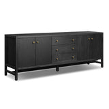 Sullivan Media Console, Black Acacia by Four Hands-Furniture - Storage-High Fashion Home
