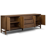Sullivan Media Console, Saddle Tan by Four Hands-Furniture - Storage-High Fashion Home