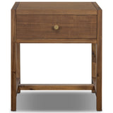 Sullivan Small Nightstand, Saddle Tan by Four Hands-Furniture - Bedroom-High Fashion Home