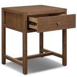 Sullivan Small Nightstand, Saddle Tan by Four Hands-Furniture - Bedroom-High Fashion Home