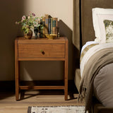 Sullivan Small Nightstand, Saddle Tan by Four Hands-Furniture - Bedroom-High Fashion Home