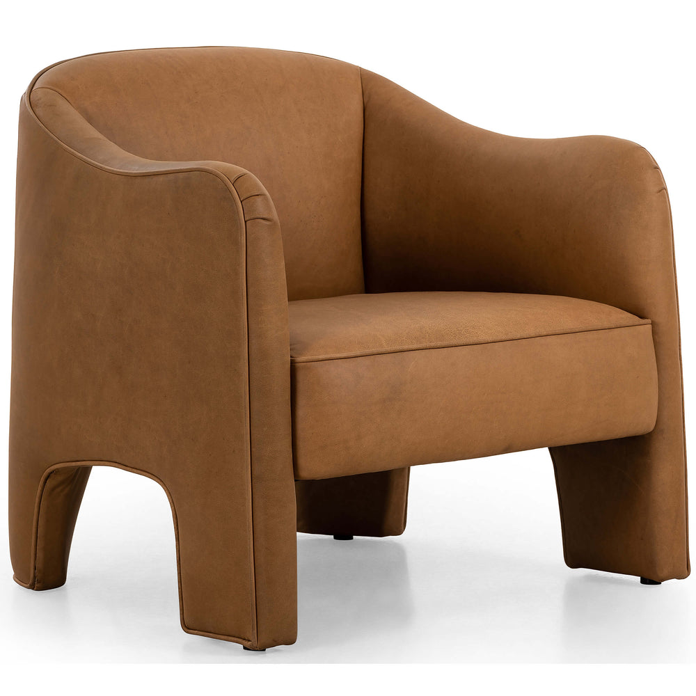 Sully Leather Chair, Cognac