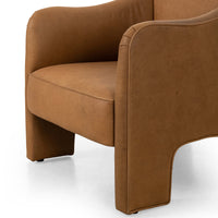 Sully Leather Chair, Cognac