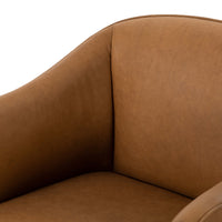Sully Leather Chair, Cognac