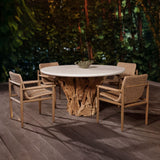 Sumba Outdoor Dining Chair, Golden Flax-Furniture - Outdoor-High Fashion Home