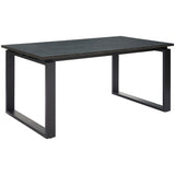 Sundar Dining Table, Black-Furniture - Dining-High Fashion Home