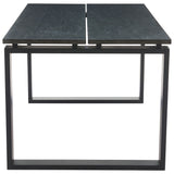 Sundar Dining Table, Black-Furniture - Dining-High Fashion Home
