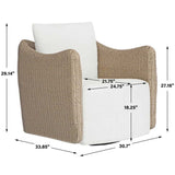 Sunset Swivel Chair, Oatmeal