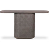 Suraya 55" Outdoor Console Table, Dark Umber
