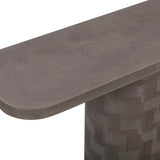 Suraya 55" Outdoor Console Table, Dark Umber